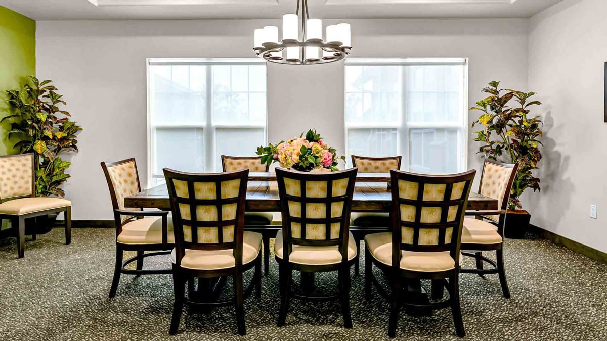 The dining room at Capitol Ridge