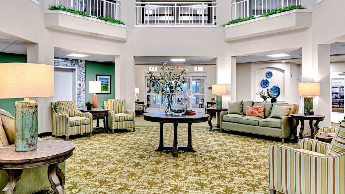 The atrium at Capitol Ridge